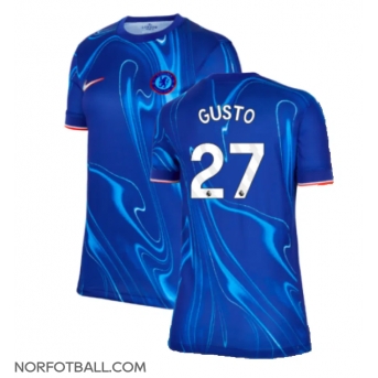 Billige Fotballdrakt Chelsea Malo Gusto #27 Replika Hjemmedrakt Dame 2024-25 Kortermet